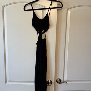 FP Beach Bohemian Black Maxi with Cut Outs XS